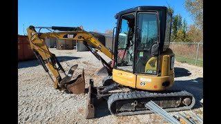 Caterpillar 3035E2 CR Mini Excavator auction caterpillar auctionfinds miniexcavator auctions [upl. by Greg]