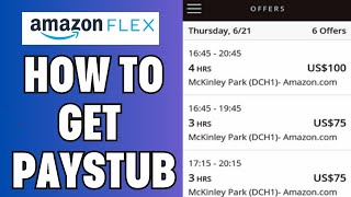 How To Get Paystub From Amazon Flex [upl. by Kallick]