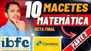 🚨10 QUESTÕES DE CONCURSO COM MACETES  CORREIOS IBFC [upl. by Donnie]