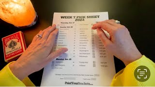 NFL Week 7 Picks  No Frills ASMR [upl. by Lora]