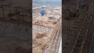 Steel structure for Ground beam construction constructionlife civilengineering civil [upl. by Ammadis]