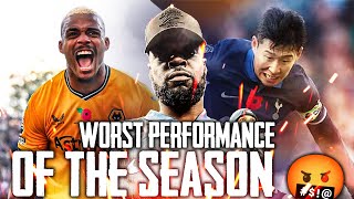 WORST PERFORMANCE OF THE SEASON 🤬 Wolves 21 Tottenham EXPRESSIONS REACTS [upl. by Aryl]