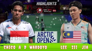 Highlight 🔴 Lee Zii Jia MAS vs INA Chico Aura Dwi Wardoyo Badminton Arctic Open Mens Singles [upl. by Eiramalegna133]