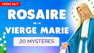 🔴 ROSAIRE de la VIERGE MARIE 🙏 Puissante Prière des 4 Chapelets en Continu [upl. by Kacie]