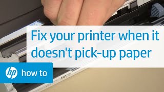 Fix your HP printer not picking up paper  HP Support [upl. by Yelram]