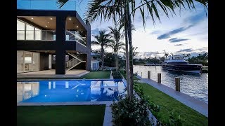 2381 Bayview Ln Miami Florida  New Modern Waterfront Home for Sale by Jeff Koebel [upl. by Gunnar]