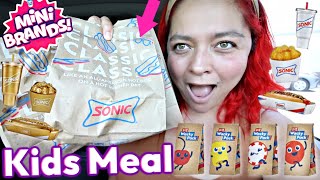 Mini Brands in Sonic Kid’s Meal NOT CLICKBAIT [upl. by Obocaj]