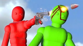 Dynamic NPCs Fight in Realistic Simulations with Active Ragdoll Physics [upl. by Ahsiekin]