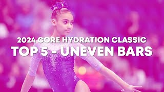 Top 5 Routines  Uneven Bars  Junior Women  2024 Core Hydration Classic [upl. by Eachelle]