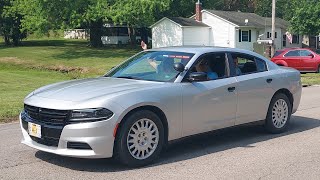 Johnson county IL sheriff dodge charger in goreville freedomfest parade 2023 [upl. by Natal896]