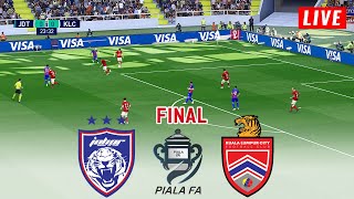 🔴JDT vs KL CITY FC LIVE MALAM INI FINAL PIALA FA MALAYSIA 2023 ⚽ LIVE JDT VS KL CITY ⚽Live eFootball [upl. by Moreville]