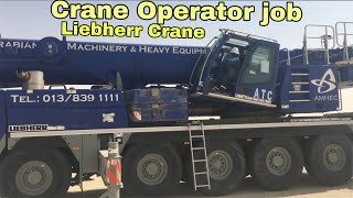 Crane operator jobLiebherr crane 100tons 5axles [upl. by Colbye]