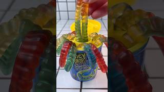 Blue juicy drop worms gummy sour jelly food mukbang [upl. by Mongeau]