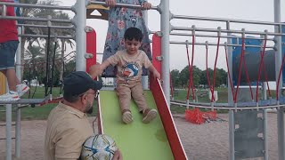 Sunday vlog Enjoy in the gardenBaby Baba Foot Ball match Family Quality time Alain kid Garden [upl. by Nhar]