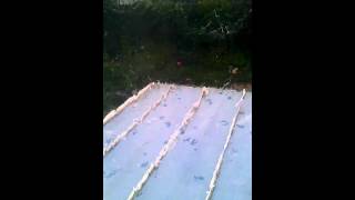 Hailstorm destroys conservatory roof Burbage [upl. by Lj]