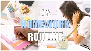 My school homework routine  How to do your homework fast [upl. by Einner]