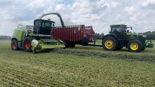 From Field to Fermentation Chopping Hay and Building a Haylage Pile [upl. by Maureen]