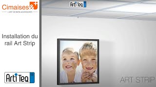 Comment installer des cimaises au plafond Artiteq  Cimaise TechniTop Rail ArtStrip [upl. by Elaen838]