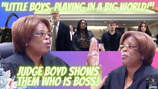 Watch Judge Boyd Hold Little Boys Accountable For Big Boy Behaviors  Shows Them Who Is BOSS [upl. by Ellecrag791]