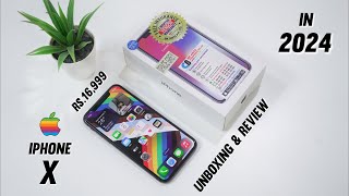 iPhone X Unboxing in 2024 🔥 Review  Buying iPhone X In 2024 Worth It  Hindi [upl. by Enilrek]