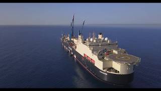 Saipem Castorone Pipe Laying Vessel [upl. by Ayyidas]