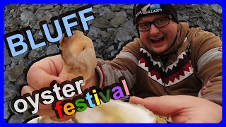 We spent the big dollars on Oysters ✹ Kina Scallops Paua Crayfish BLUFF OYSTER FESTIVAL in 4K [upl. by Bower]