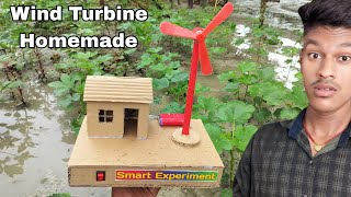 How To Make A Working Wind Turbine ModelAmazing Model Of Mini Wind Generator [upl. by Blase893]