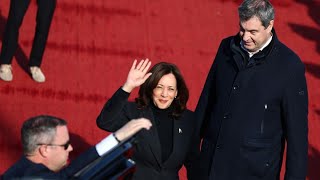 Sicherheitskonferenz Kamala Harris landet in München [upl. by Addis]