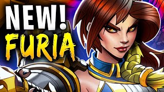 NEW EXTERMINATE HYPER DAMAGE  Paladins Furia Gameplay Build [upl. by Modern]