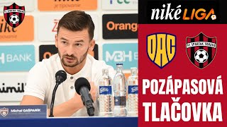 Tlačová konferencia  FC DAC Dunajská Streda vs FC Spartak Trnava [upl. by Shayne]