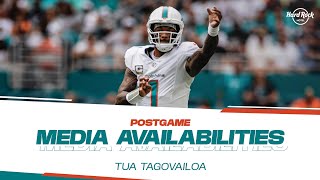 QB Tua Tagovailoa meets with the media after LVvsMIA  Miami Dolphins [upl. by Greiner]