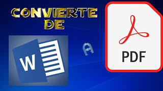 Convertir Archivo word a pdf en línea gratis [upl. by Shumway173]