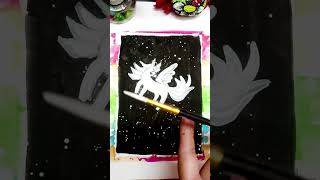 Creative painting of unicorn creativeartwork unicorn art viralartshorts satisfying [upl. by Eniahpets]