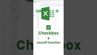 Excel Checkbox  COUNTIF function  Make attendance sheet with checkbox short excel viral [upl. by Hinman989]