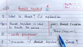 throws keyword in java  Learn Coding [upl. by Harolda]