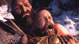 God of War PS4  All Baldur Boss Fights [upl. by Annonyw]