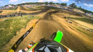 GoPro HD Ryan Villopoto Full Moto 2  Muddy Creek Lucas Oil Pro Motocross Championship 2013 [upl. by Carlina]