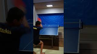 rolling around pingpong Chiquita trick shot 3 shorts [upl. by Abil]