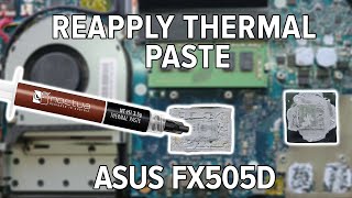 How To Replace Your Thermal Paste  ASUS TUF FX505D series  Noctua NT H1 [upl. by Bergen336]