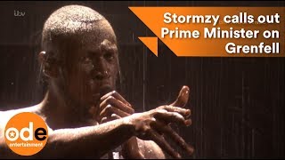 Stormzy calls out the Prime Minister on Grenfell  BRITs 2018 [upl. by Faden]