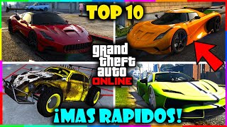 TOP 10 Los COCHES MAS RAPIDOS de GTA 5 Online 2024  Los AUTOS MAS RAPIDOS de GTA ONLINE [upl. by Eelnodnarb]