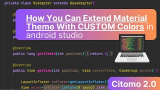 Changing Custom Theme Colors in Android Studio [upl. by Ynnav841]