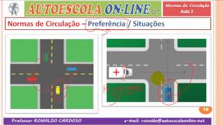 19 NORMAS DE CIRCULAÇÃO  Preferência e Prioridade nas Interseções  Cruzamentos [upl. by Padriac]