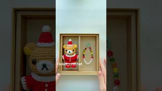 Crochet Rilakkuma with Christmas outfit crochet christmas rilakkuma [upl. by Esinehc]