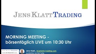 DAX und Devisen Trading 31052018 Morning Meeting [upl. by Solraced8]