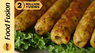 Chicken Cheese Seekh Kabab Recipe By Food Fusion [upl. by Rika802]