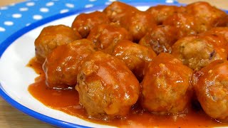 Deliciosas Albóndigas con Salsa de Tomate ¡Secreto Revelado [upl. by Norrek295]