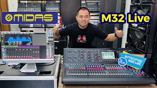 Review Fitur Input dan Output Digital Mixer MIDAS M32 Live [upl. by Trefler]