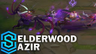 Elderwood Azir Skin Spotlight  PreRelease  League of Legends [upl. by Rawdan]