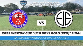 MI Stars Lightning 2012 vs EJE7 2012  Weston Cup U10 FINAL [upl. by Ekaterina739]